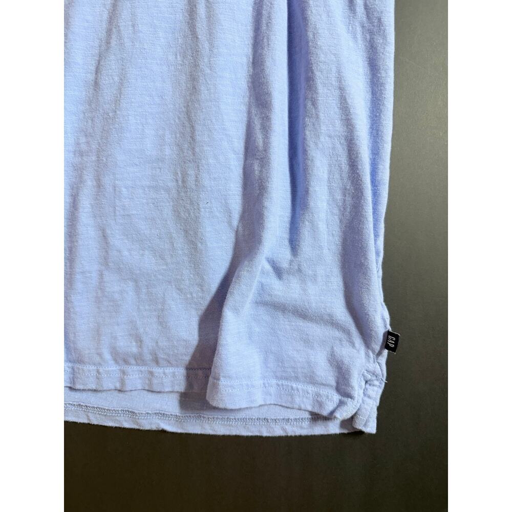 GAP Men’s XXL Light Blue Henley – Soft Casual Short‑Sleeve Shirt - Picture 5 of 6